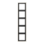 Cover frame 5-gang, 81 mm, steel thumbnail 3