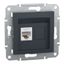 Asfora - Data socket cat5e UTP, wo frame, anthracite thumbnail 2