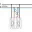 Base for a double N.O. or N.C. push button, 10 A/250 Vac, plug-in term thumbnail 1