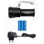 LED Flashlight 10W 800Lm IP44 (165x110x75mm) + 18650 Accumulator 3x2300mAh THORGEON thumbnail 2