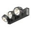 KALU LED 3 Wall and Ceiling luminaire, black, 3000K, 60ø thumbnail 1