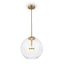 Modern Cometa Pendant Lamp Matt Gold thumbnail 1