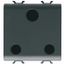 BRITISH STANDARD SOCKET-OUTLET 250V ac - 2P+E 15A - 2 GANG - SATIN BLACK - CHORUSMART thumbnail 2