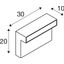 L-LINE OUT 30 11,5W 3000/4000K 230V LED IP65  anthracite thumbnail 2