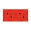 2X2P+E MODULAR ASSOCIABLE 4M FB RED SURFACE EUROPE thumbnail 1