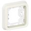 Flush mounting support frame Plexo IP 55 - 1 gang - white thumbnail 1