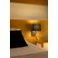 FRAME MATT NICKEL WALL LAMP WITH LED READER BLACK thumbnail 2