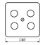 Centre plate for 4-hole SAT-TV socket 561-4SAT1 thumbnail 3