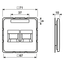 Center pl.2-sockets f. modular Jack CD569-2WEWW thumbnail 5