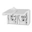 5518-3029 B Double socket outlet with earthing contacts, with hinged lids ; 5518-3029 B thumbnail 6