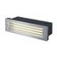 BRICK MESH LED rec. wall lamp, 4W, 3000K, IP54, stainl steel thumbnail 1