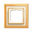 1721-838 Cover Frame Busch-dynasty® polished brass ivory white thumbnail 1