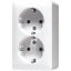 SCHUKO® socket, 47 mm high 6020KIAWW thumbnail 2