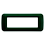 TOP SYSTEM PLATE - IN TECHNOPOLYMER GLOSS FINISHING - 6 GANG - RACING GREEN - SYSTEM thumbnail 1