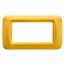 TOP SYSTEM PLATE - IN TECHNOPOLYMER GLOSS FINISHING - 4 GANG - CORN YELLOW - SYSTEM thumbnail 2