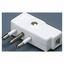 PORTABLE PLUG - 90° - ITALIAN STANDARD - 2P+E 10A 250V ac - TYPE SPA11 - WHITE thumbnail 2