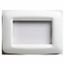 PLAYBUS YOUNG PLATE - IN TECHNOPOLYMER - SATIN FINISHING - 2 GANG - CLOUD WHITE - PLAYBUS thumbnail 2