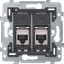 2 RJ45 connections STP cat. 6A, PoE++ ready, flat model, incl. base 71 thumbnail 2