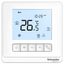 SpaceLogic thermostat, fan coil on/off, networking, LCD 5 Button, 4P, ECM fan 0-10V, modbus, external sensor, 240V, white thumbnail 1