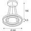 ONE DOUBLE PHASE 35W 1230/1885lm 130ø?90 230V 2,7/3K brass thumbnail 2