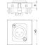 MTG-X3M L RW1 Multimedia support, XLR, 3-pin connector w. sold. connection 45x45mm thumbnail 2