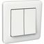 Exxact Primo complete rocker switch 2-circuits screwless white thumbnail 3