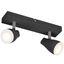 LED SPOT PEAR BLACK 2 x 4.3W 2700K GU10 thumbnail 1