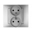 VESTRA 2X2P+Z FLUSH-MOUNTED MODULAR SOCKET n/f thumbnail 2