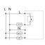 UP room controller, RAL1013 matt 55x55, 5-30C, AC 230V, triac output, switchable 5 actuators each 3W, change-over input, TA 3.5K, LED displays thumbnail 4