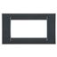 VIRNA PLATE - IN TECHNOPOLYMER GLOSS FINISHING - 4 GANG - METALLIC SLATE - SYSTEM thumbnail 2