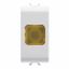 SINGLE INDICATOR LAMP - AMBER - 1 MODULE - GLOSSY WHITE - CHORUSMART thumbnail 2