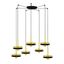 WHIZZ SATIN GOLD/BLACK PENDANT LAMP E27 60W 7L thumbnail 1