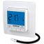 Flush-mounted thermostat as underfloor controller, AC 230V, 1 make contact 16 A, blue backlighting thumbnail 1