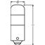 3850WW-02B 1W 12V BA9S 5XBLI2DK    OSRAM thumbnail 2