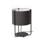 DRUM BLACK TABLE LAMP GREY LAMPSHADE 1XE27 thumbnail 1