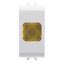 SINGLE INDICATOR LAMP - AMBER - 1 MODULE - GLOSSY WHITE - CHORUSMART thumbnail 1