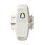 Renova - rocker - printed symbol BELL - for S100 switch - white thumbnail 2