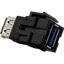 USB 3.0 Connector jack, Merten, Keystone, black thumbnail 2