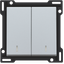 Finishing set with double lens for two-circuit switch, two-way switch thumbnail 2