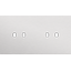 Twofold faceplate, horizontal 71 mm centre distance, for double switch thumbnail 1