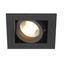 KADUX 1 GU10 Downlight, angular, matt black, max. 50W thumbnail 1