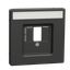 Central plate with square opening and label field, anthracite, System Design thumbnail 4