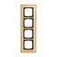 1725-836 Cover Frame Busch-dynasty® polished brass decor ivory white thumbnail 3