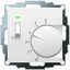 UP room controller, RAL9016 matt 55x55, 5-30C, AC 230V, 1NC, 10 A, temperature reduction approx. 4K, switch on/off, display controller "heating" thumbnail 2