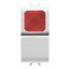 PUSH-BUTTON 1P 250V ac - NO 16A -  RED DIFFUSER - 1 MODULE - GLOSSY WHITE - CHORUSMART thumbnail 2