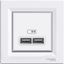 Asfora - double USB charger 2.1 A - white thumbnail 3