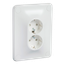 Robust - double socket outlet - 2P + E - flush - screw - 16A - 250V - white thumbnail 5