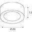 FERA 25 1650lm 3000/4000K 230V 90ø white thumbnail 2