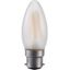 LED Ba22d Fila Candle C35x100 230V 320Lm 4W 925 AC Frosted Dim thumbnail 1