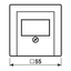 Centre plate for loudspeaker socket A569PLTCH thumbnail 5